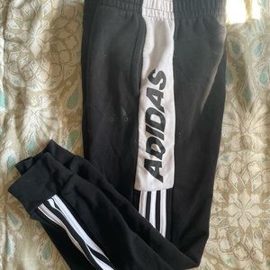 Adidas boys black sweat pants